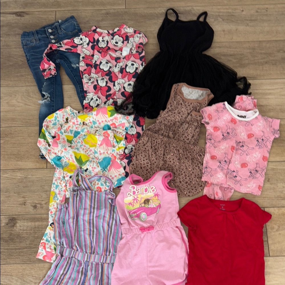 Kids Clothing Bundle - Disney, Barbie, and More